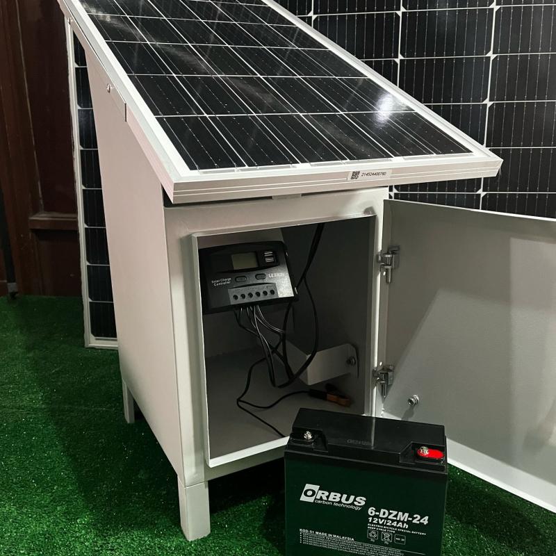 Kompakt Pro  80s 30000Volt 50w Güneş Panelli Sensörlü Elektrikli Çit Seti